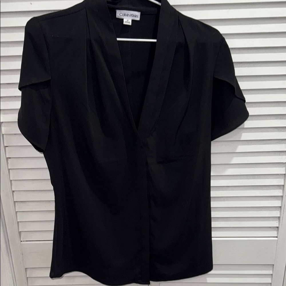 Calvin Klein Women's Classic Black Blouse